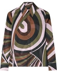 PUCCI - Pucci Printed Button-Up Shirt - Lyst