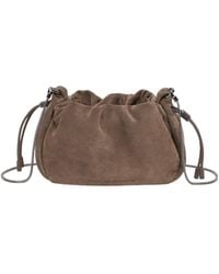Brunello Cucinelli - Drawstring Shoulder Bag - Lyst
