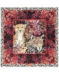 Ferragamo - Printed Silk Scarf - Lyst