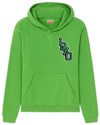 KENZO - Logo Tiger Hoodie - Lyst