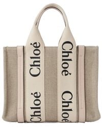 Chloé - Chloé Woody Small Tote Bag - Lyst