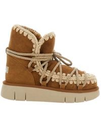 Mou - Bounce Lace-Up Boots - Lyst