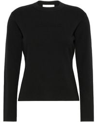 Max Mara - Manto Logo Embossed Crewneck Jumper - Lyst