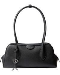 Calvin Klein - Emblem Logo Pebble Shoulder Bag - Lyst