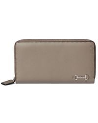 Gucci - Zip Around Wallet With Horsebit - Lyst