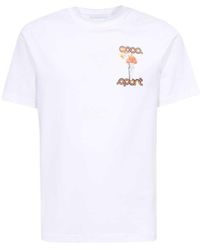 CASABLANCA - La Flamme Du Sport Crewneck T-Shirt - Lyst