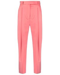 McQueen - High-Waisted Tapered Trousers - Lyst