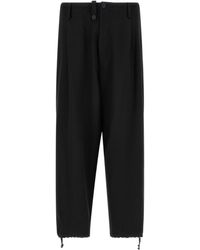 Yohji Yamamoto - New Standard Wallet Asymmetric-Closure Trousers - Lyst