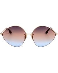 Victoria Beckham - Oval-Frame Sunglasses - Lyst