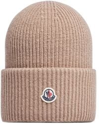 Moncler - Logo Patch Beanie - Lyst