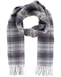 Barbour - Checked Tassel Scarf - Lyst