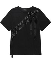Simone Rocha - Bow Sash Crewneck T-Shirt - Lyst