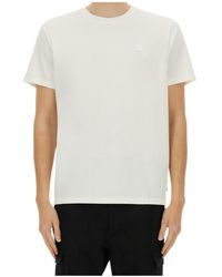 Moose Knuckles - Logo Patch Crewneck T-Shirt - Lyst