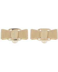 Ferragamo - Ferragamo Bow Detailed Earrings - Lyst