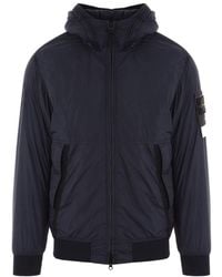 Stone Island - Logo Patch Hooded Track Jacket - Lyst