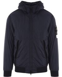Stone Island - Logo Patch Hooded Track Jacket - Lyst