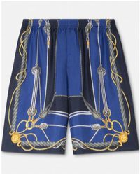 Versace - Nautical Print Knee-Length Shorts - Lyst