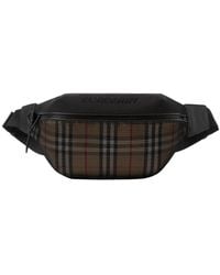 Burberry - Sonny Check-Printed Zipped Belt Bag - Lyst