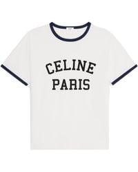 Celine - Paris Loose T-Shirt - Lyst