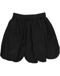 Simone Rocha - Petal-Hem Elasticated Waistband Mini Skirt - Lyst