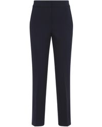 Peserico - Contrast-Waist Straight Pants - Lyst