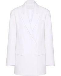 Valentino - Double-Breasted Long-Sleeved Jacket - Lyst