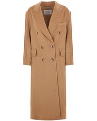 Max Mara - Fungo Double-Breasted Long-Sleeved Coat - Lyst