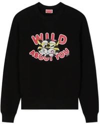 KENZO - Wild Tiger Printed Crewneck Sweatshirt - Lyst
