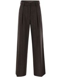 Antonelli - Wide Pinstripe Pants - Lyst