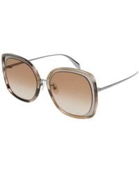 McQueen - Logo Details Sunglasses - Lyst