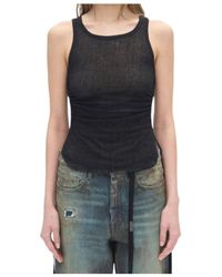 Ann Demeulemeester - Mara Wrinkled Cropped Tank Top - Lyst