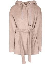 Herno - Resort Belted Hooded Coat - Lyst