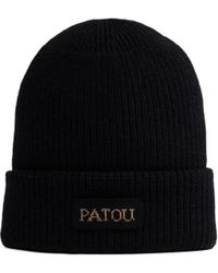 Patou - Logo-Embroidered Turn-Up Brim Beanie - Lyst
