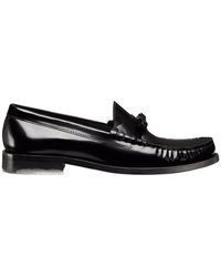 Stuart Weitzman - Round Head Loafer Shoes - Lyst