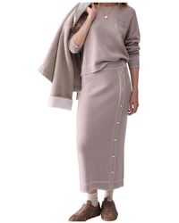 Liu Jo - Sweater With Stitching - Lyst