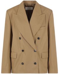 Dries Van Noten - Bosea Twill Double-Breasted Blazer - Lyst