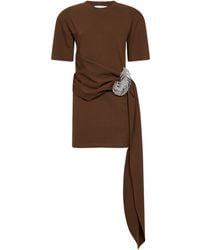 GIUSEPPE DI MORABITO - Short-Sleeved Crewneck Dress - Lyst
