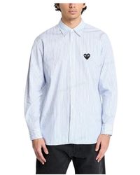 COMME DES GARÇONS PLAY - Heart Striped Shirt - Lyst
