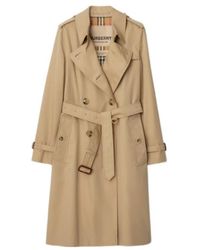 Burberry - Gabardine Long Kensington Heritage Trench Coat - Lyst