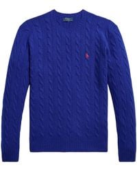 Polo Ralph Lauren - Cable-Knit Wool-Cashmere Jumper - Lyst