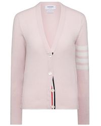 Thom Browne - Four-Bar Cashmere Cardigan - Lyst