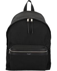 Saint Laurent - Logo Stamp Zip-Up Backpack - Lyst