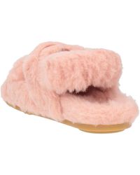 Max Mara - Fuzzy Flat Slippers - Lyst