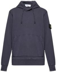 Stone Island - Logo-Patch Hoodie - Lyst