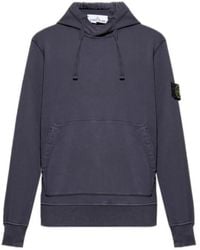 Stone Island - Logo-Patch Hoodie - Lyst