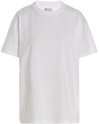 Maison Margiela - Logo Detailed Crewneck T-Shirt - Lyst