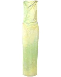SIR. - Citterio Embellished Cutout Printed Crepe De Chine Maxi Dress - Lyst