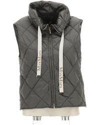 Max Mara - Zipper Sleeveless Vest - Lyst