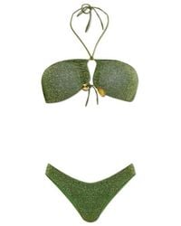 Oséree - Oséree Lurex Bandeau Bikini Set - Lyst