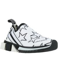 Dolce & Gabbana - Two-Tone Knit Sock Sneakers - Lyst